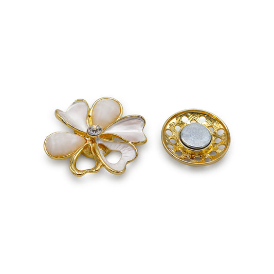 Magneet broche nr 391 fantasy goudkleurig
