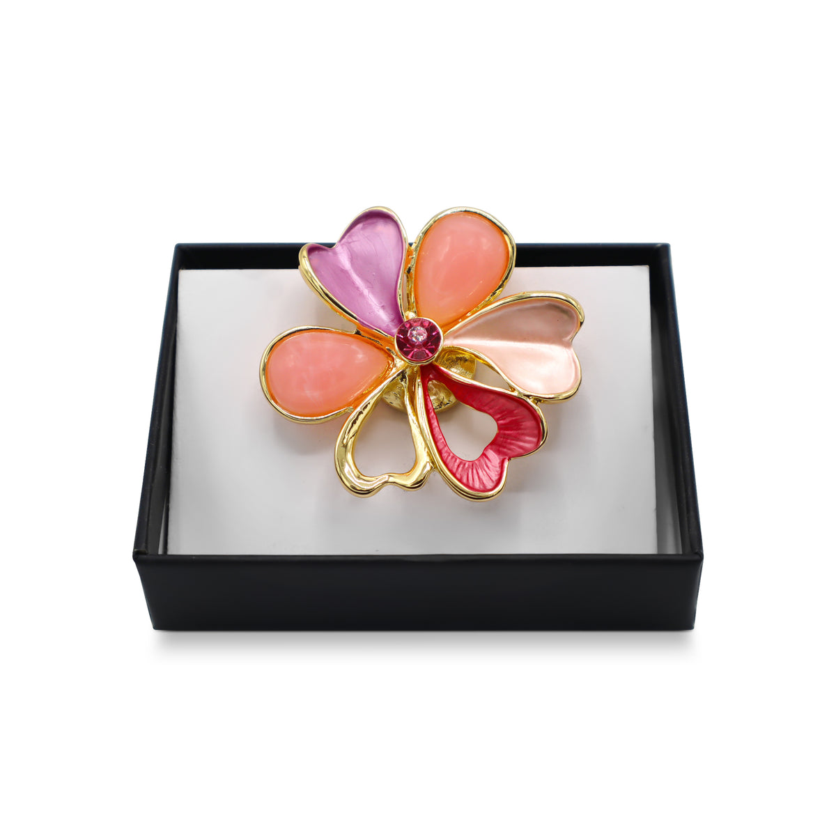 Magneet broche nr 394 fantasy goudkleurig