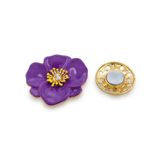 Magneet broche nr 398 fantasy goudkleurig