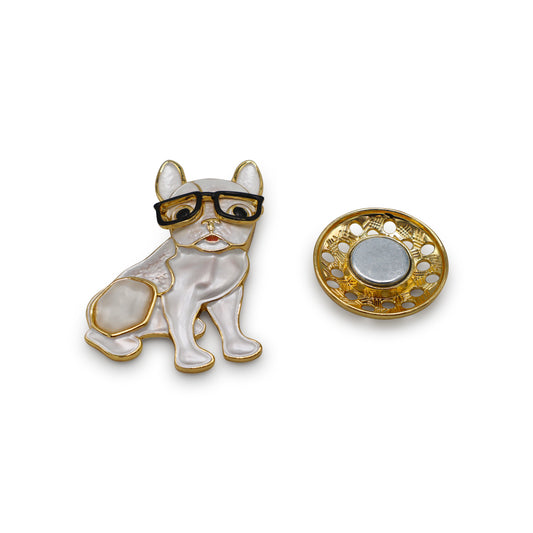 Magneet broche nr 400 fantasy goudkleurig