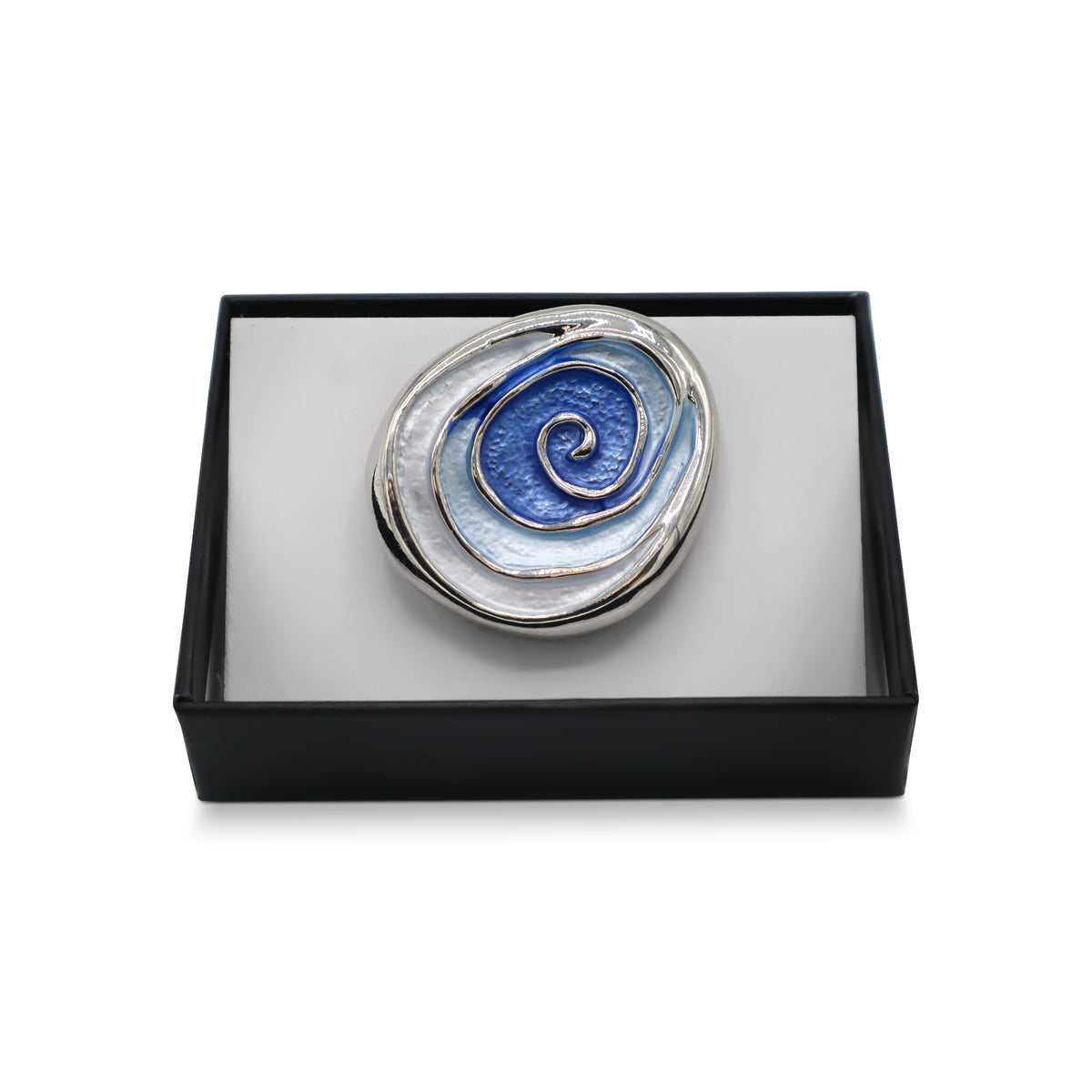  Magnetbrosche Nr.404 Fantasie Silberfarben