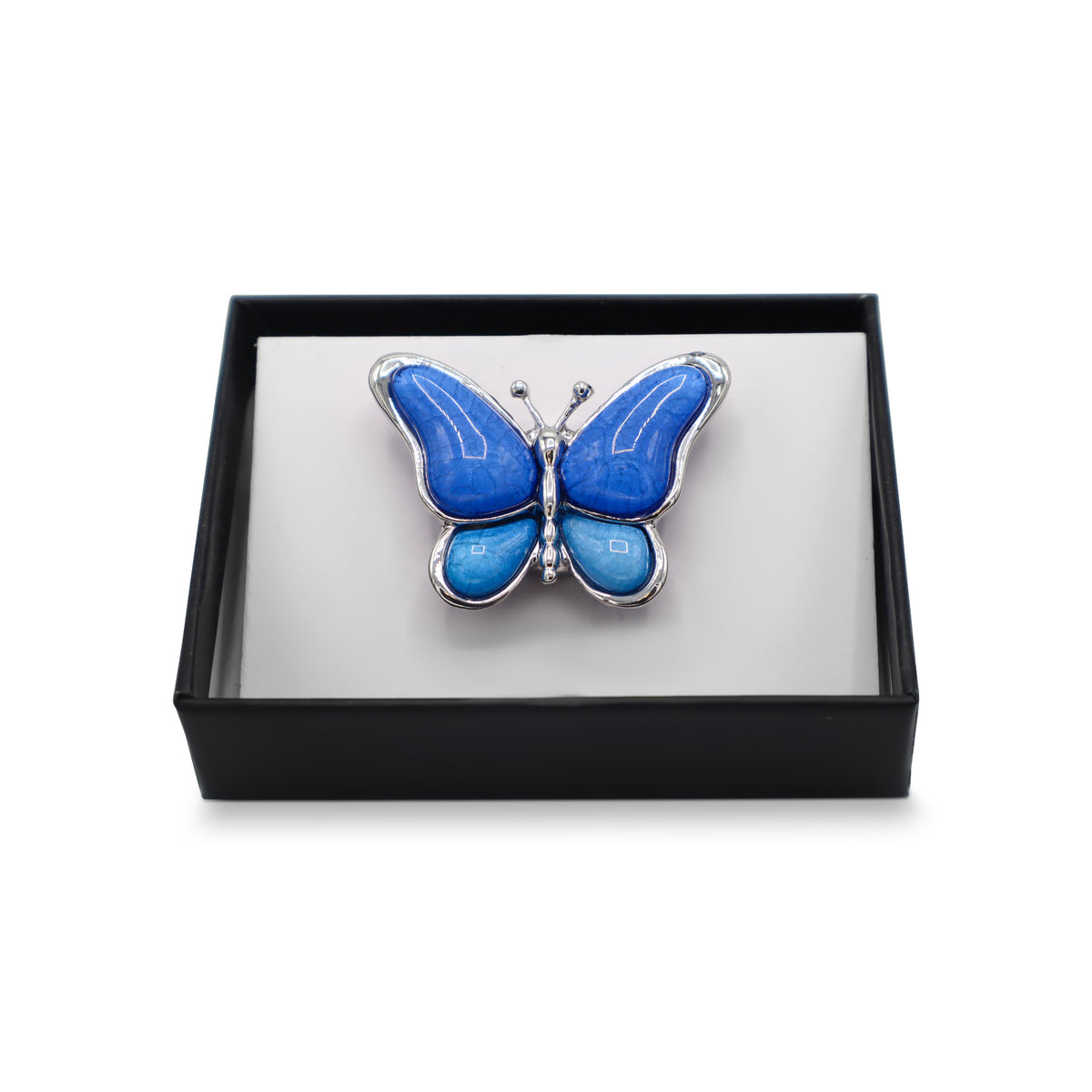  Magnetbrosche Nr.407 Fantasie Silberfarben