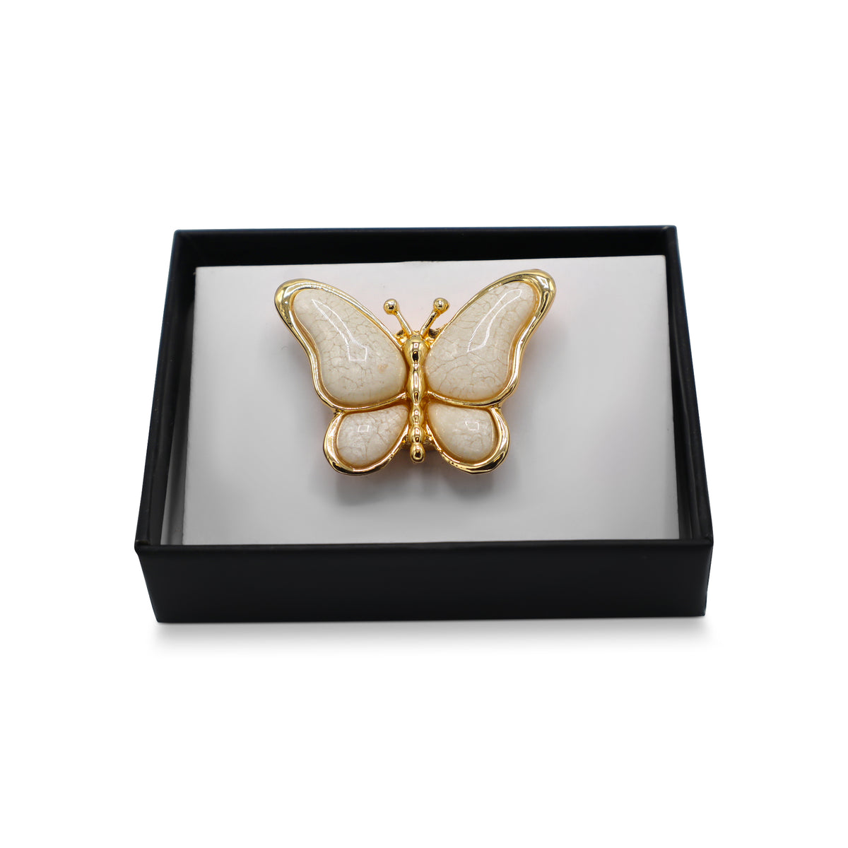 Magneet broche nr 408 fantasy goudkleurig