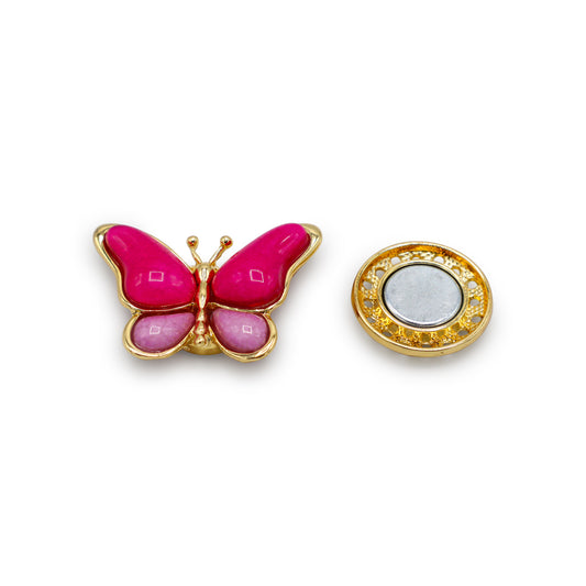 Magneet broche nr 409 fantasy goudkleurig