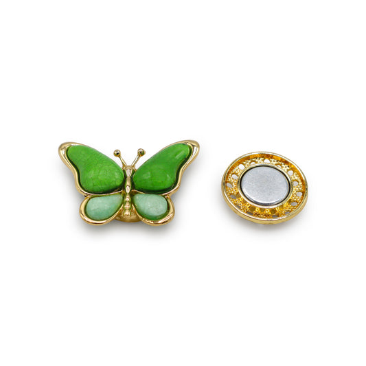 Magneet broche nr 410 fantasy goudkleurig