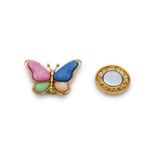 Magneet broche nr 411 fantasy goudkleurig