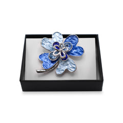  Magnetbrosche Nr.412 Fantasie Silberfarben