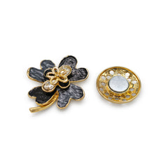 Magneet broche nr 413 fantasy goudkleurig