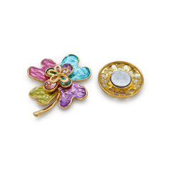 Magneet broche nr 414 fantasy goudkleurig