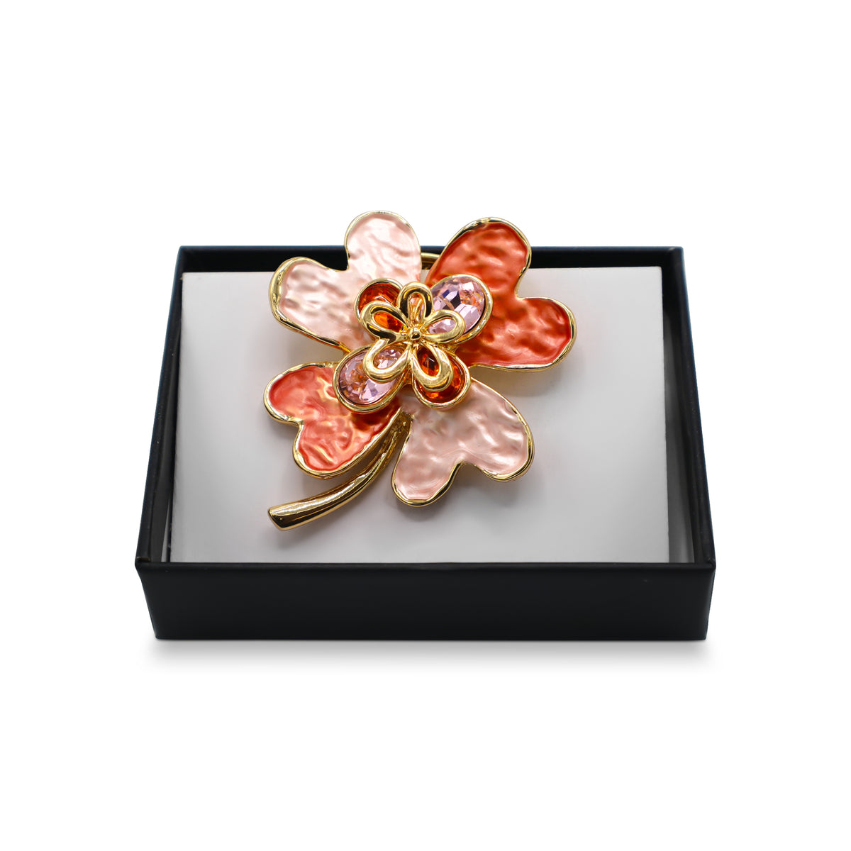 Magneet broche nr 415 fantasy goudkleurig