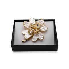 Magneet broche nr 417 fantasy goudkleurig