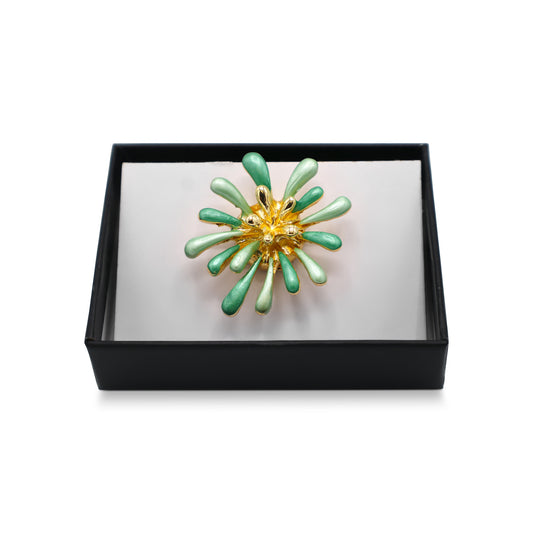 Magneet broche nr 422 fantasy goudkleurig