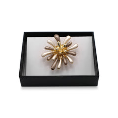 Magneet broche nr 423 fantasy goudkleurig