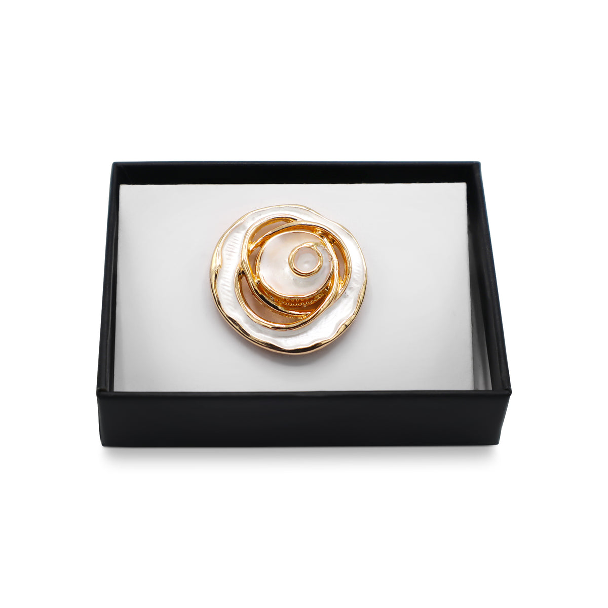 Magneet broche nr 426 fantasy goudkleurig