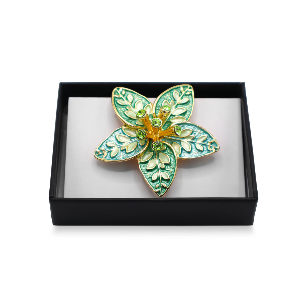 Magneet broche nr 435 fantasy goudkleurig