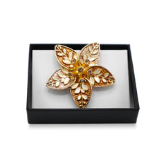 Magneet broche nr 437 fantasy goudkleurig