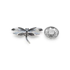 Magneet broche nr 446 fantasy zilverkleurig