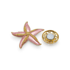 Magneet broche nr 467 fantasy goudkleurig