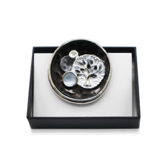 Magneet broche nr 484 fantasy zilverkleurig