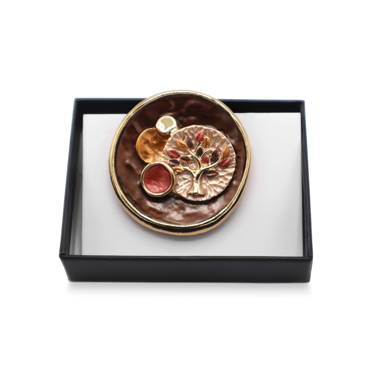 Magneet broche nr 487 fantasy goudkleurig