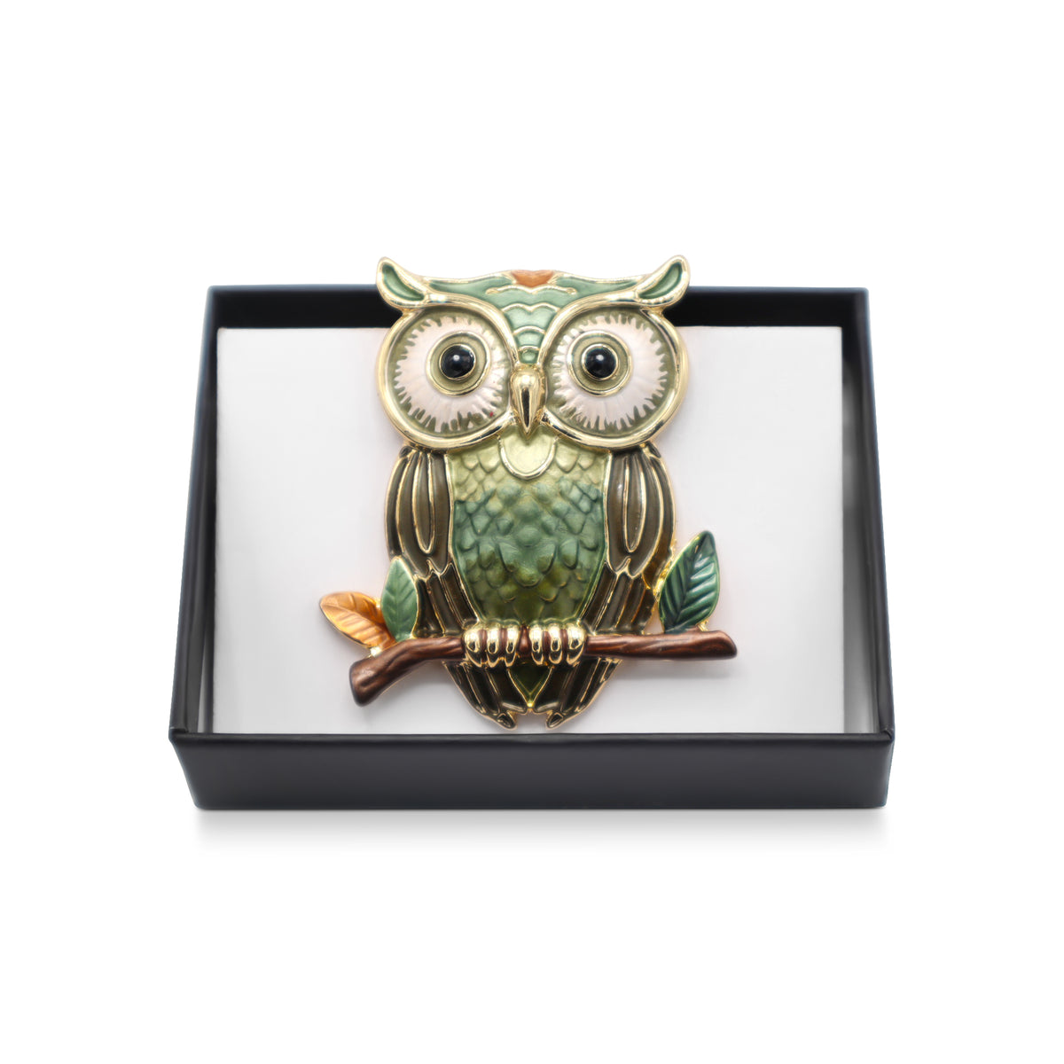 Broche magnétique n° 468, style fantaisie, couleur argentée