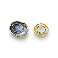  Magnetbrosche Nr.499 Fantasie Goldfarben