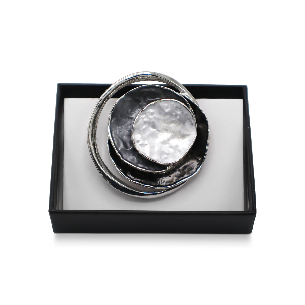 Magneet broche nr 516 fantasy zilverkleurig