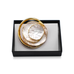 Magneet broche nr 521 fantasy goudkleurig