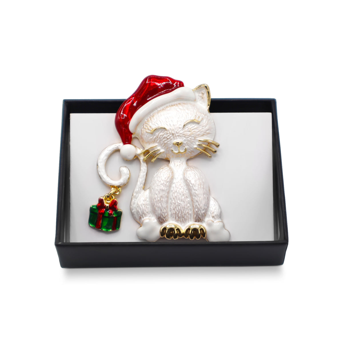Broche magnétique n° 468, style fantaisie, couleur argentée