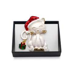 Broche magnétique n° 468, style fantaisie, couleur argentée