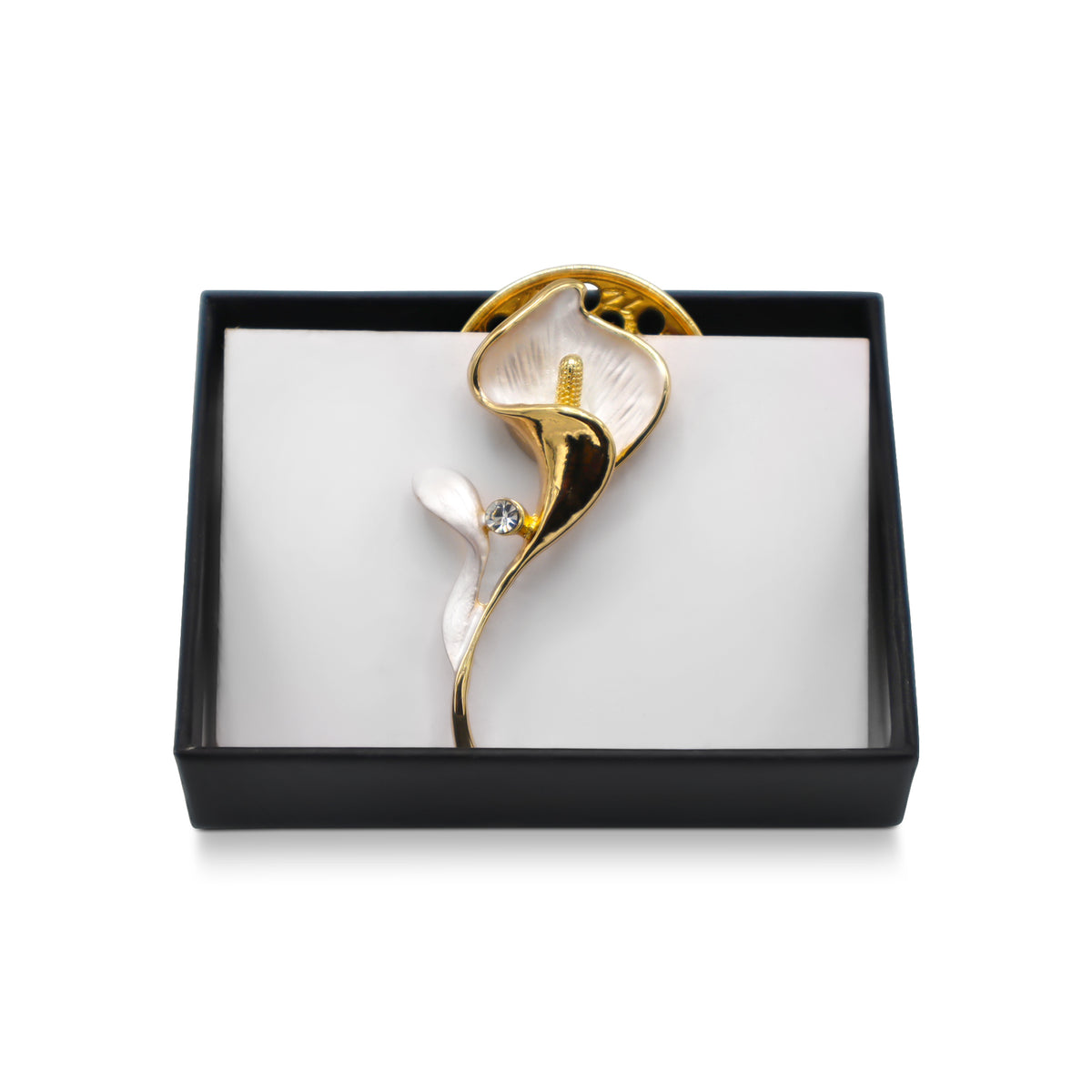 Broche magnétique n° 468, style fantaisie, couleur argentée