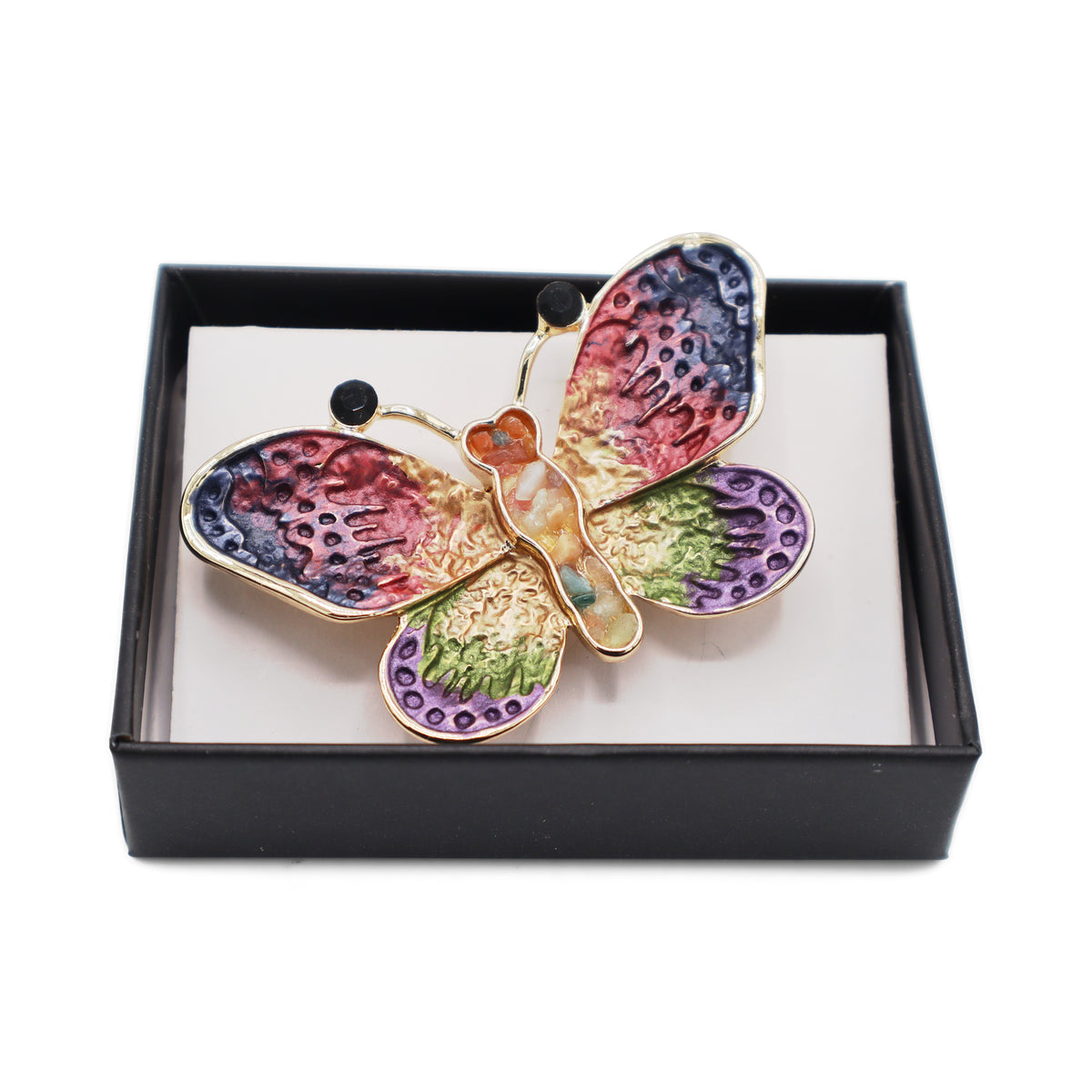 Magneet broche nr 56 fantasy goudkleurig