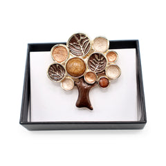 Magneet broche nr 184 fantasy goudkleurig