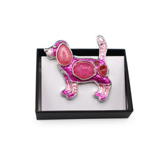  Magnetbrosche Nr. 253  Fantasie Silberfarben