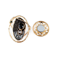 Magneet broche nr 198 fantasy goudkleurig