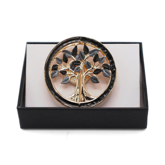 Magneet broche nr 148 fantasy goudkleurig