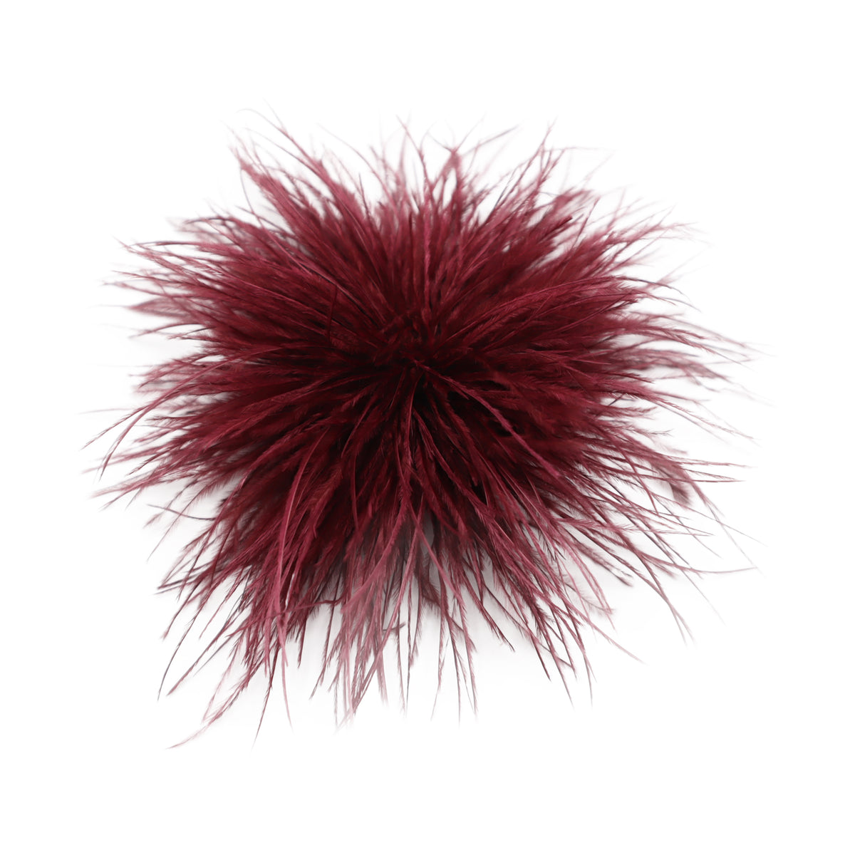 Vintage struisveren broche burgundy