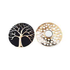 Magneet broche nr 190 fantasy goudkleurig