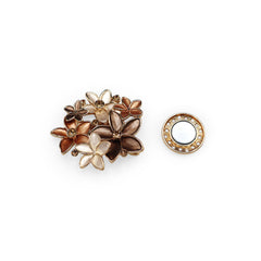  Magnetbrosche Nr. 223  Fantasie Goldfarben