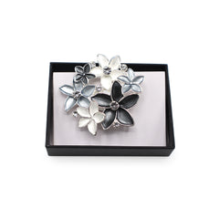  Magnetbrosche Nr. 224  Fantasie Silberfarben