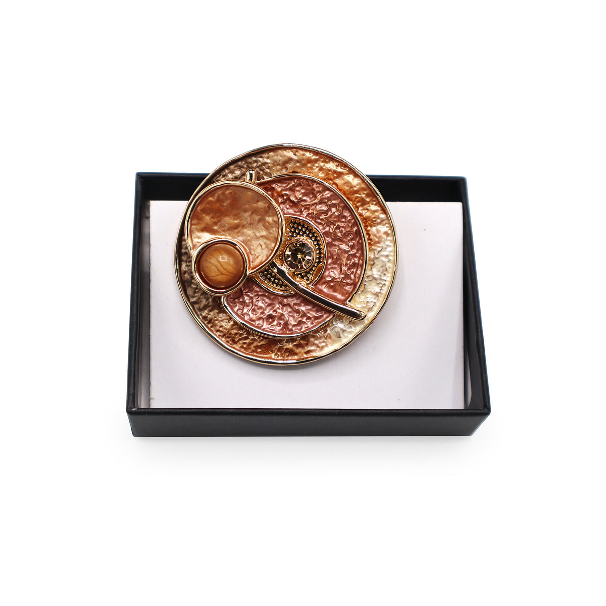 Magneet broche nr 225 fantasy goudkleurig