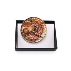 Magneet broche nr 225 fantasy goudkleurig