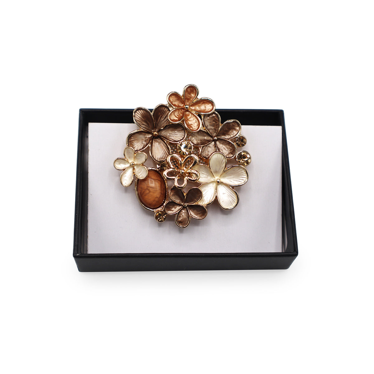  Magnetbrosche Nr. 233  Fantasie Goldfarben