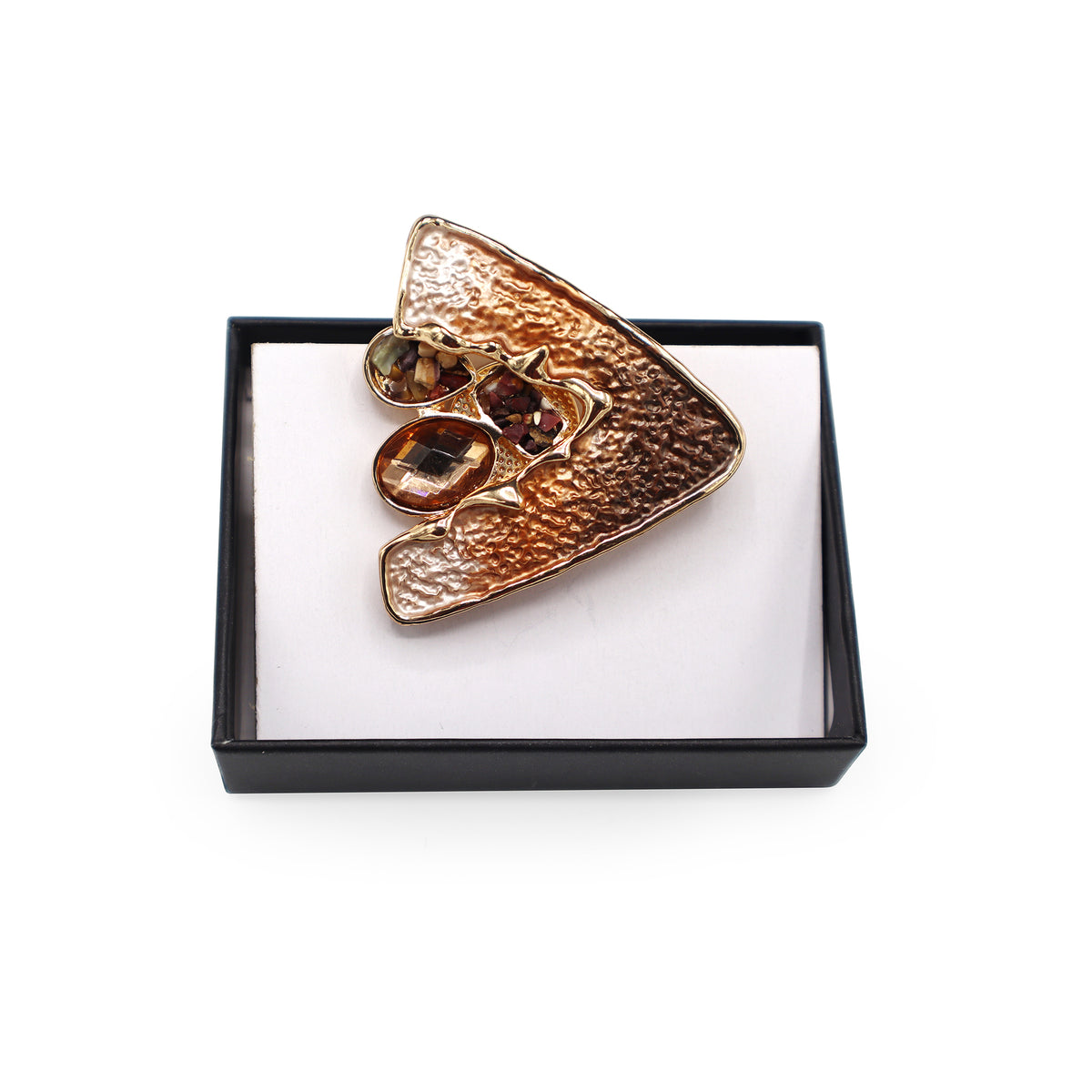  Magnetbrosche Nr. 238  Fantasie Goldfarben