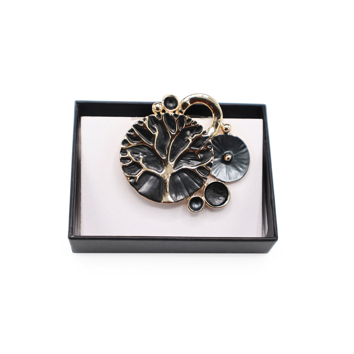 Magneet broche nr 244 fantasy goudkleurig