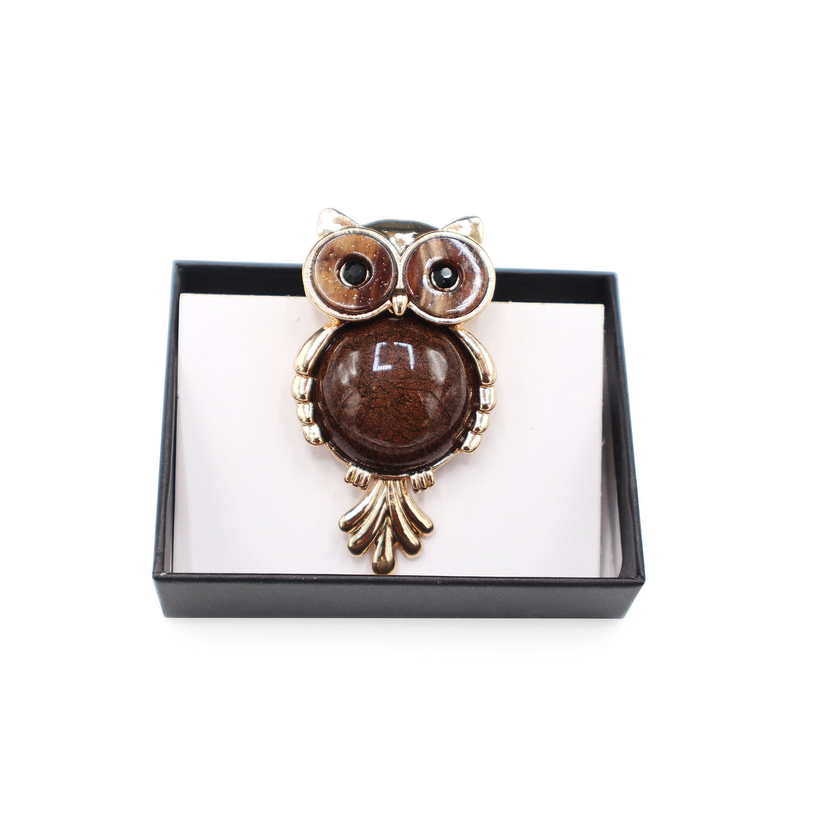  Magnetbrosche Nr. 248  Fantasie Goldfarben