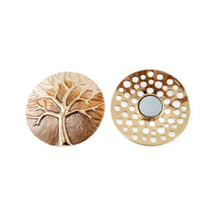 Magneet broche nr 195 fantasy goudkleurig