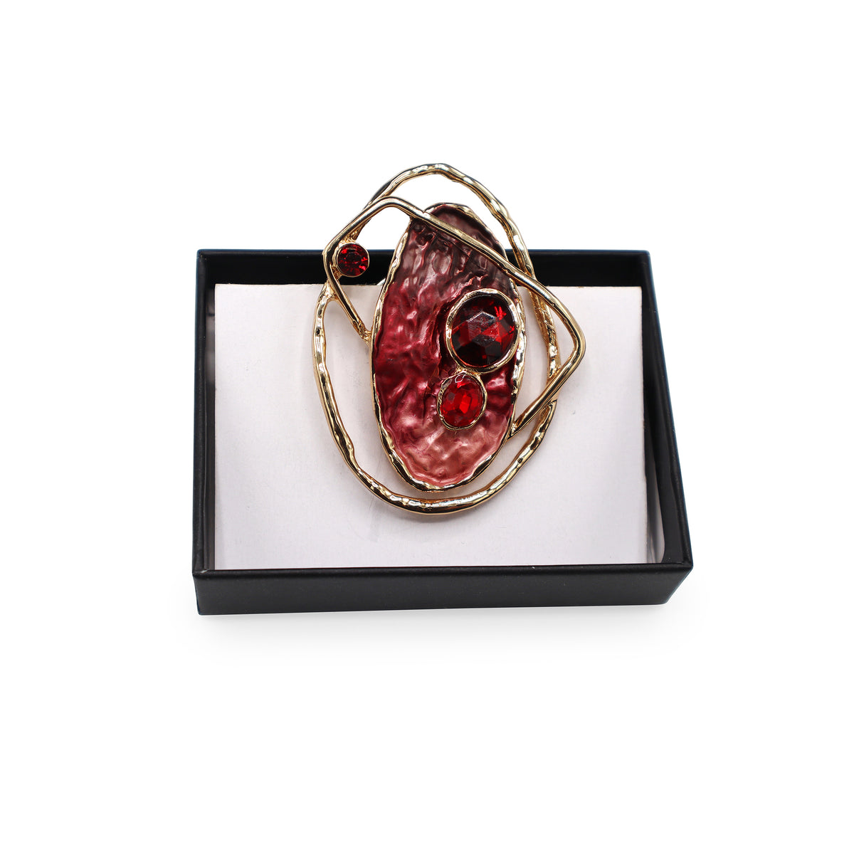  Magnetbrosche Nr. 265  Fantasie Goldfarben