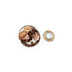 Magneet broche nr 292 fantasy goudkleurig