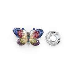 Magneet broche nr 297 fantasy zilverkleurig